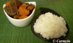 CARNE GUISADA CON ARROZ BLANCO 3