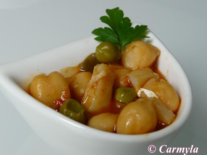 GARBANZOS CON BACALAO