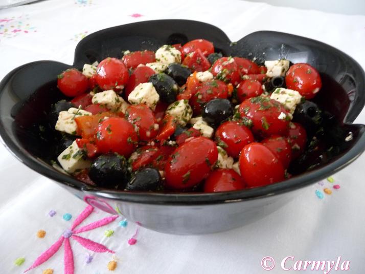 ensalada roja y negra