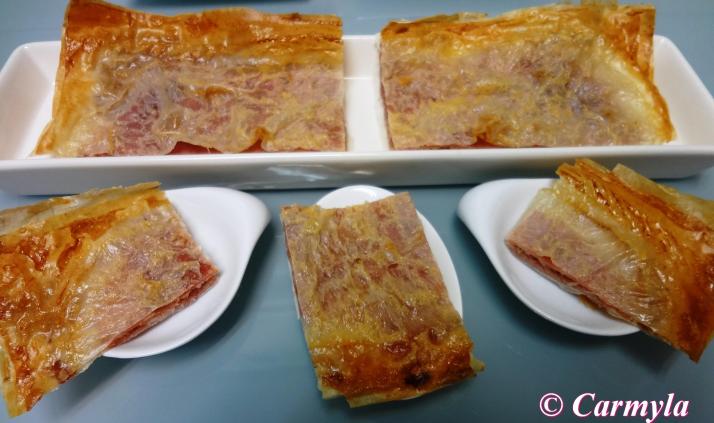 MILHOJA DE PATÉ Y JAMÓN BUFFET 1