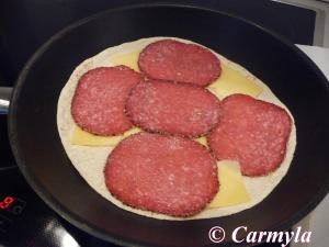 ABANICO DE SALAMI preparación