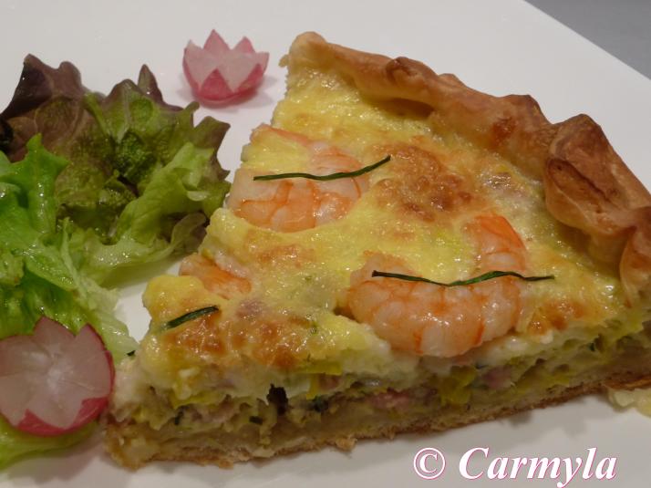 PIZZA DE BACON Y GAMBAS