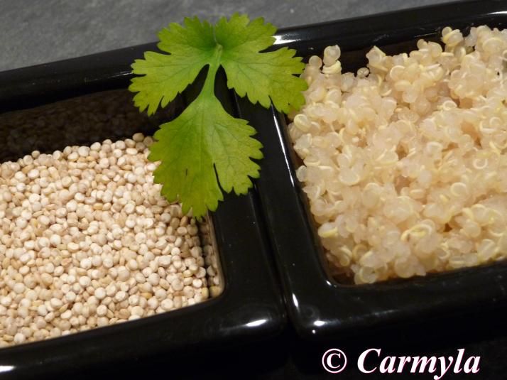 QUINOA CRUDA - QUINOA COCIDA