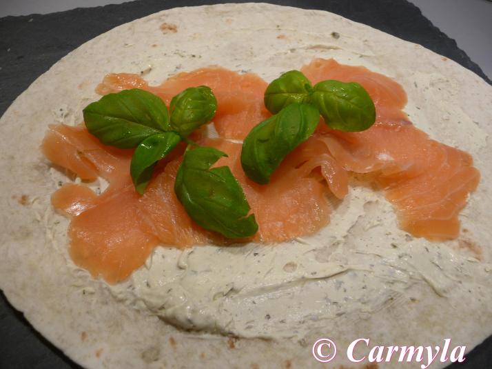 WRAP CALIENTE DE SALMÓN PREPARACIÓN