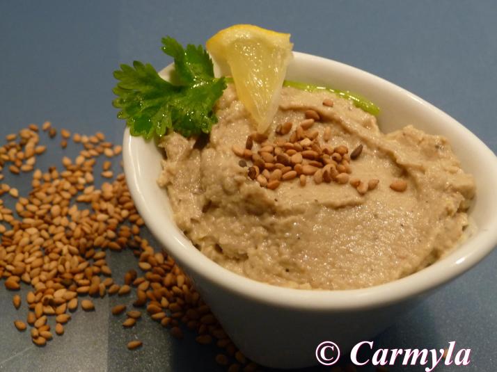 PATÉ DE BERENJENA Y TAHINI