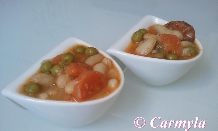 ALUBIAS BLANCAS CON GUISANTES 2