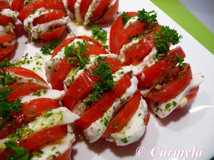 ACORDEÓN DE TOMATE Y MOZARELLA buffet 1