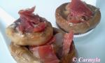 CUCHARILLA DE CHAPIÑONES CON JAMÓN