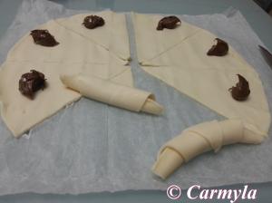 MINI-CRUASANES DE CHOCO prep 2