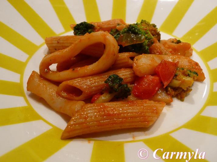 PENNE CON CALAMARES Y BRÓCOLI 1