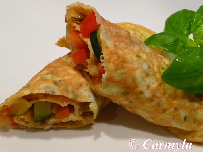 WRAP DE TORTILLA Y VERDURAS
