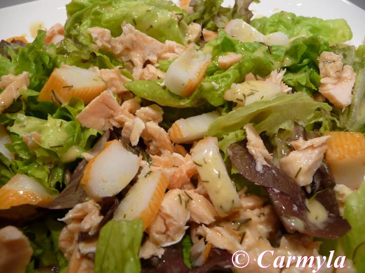 ENSALADA DE SALMÓN FRESCO