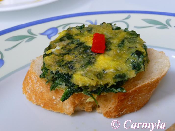 TORTILLA DE ESPINACAS  tapa 1