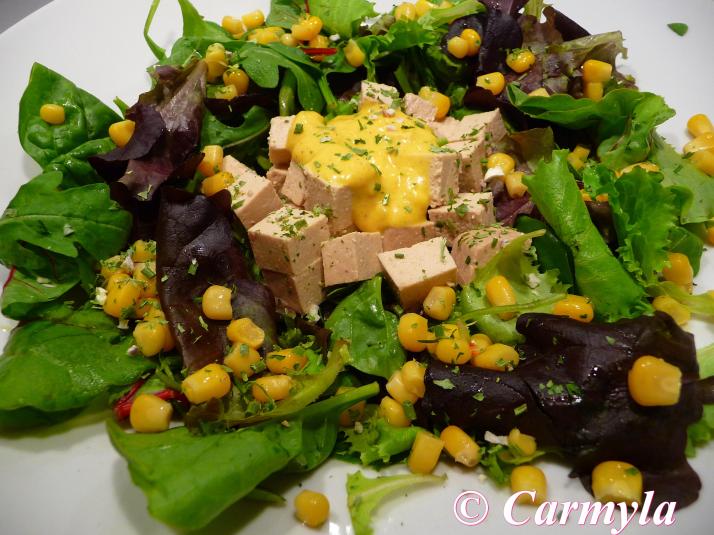 ENSALADA CON TOFU Y MANGO