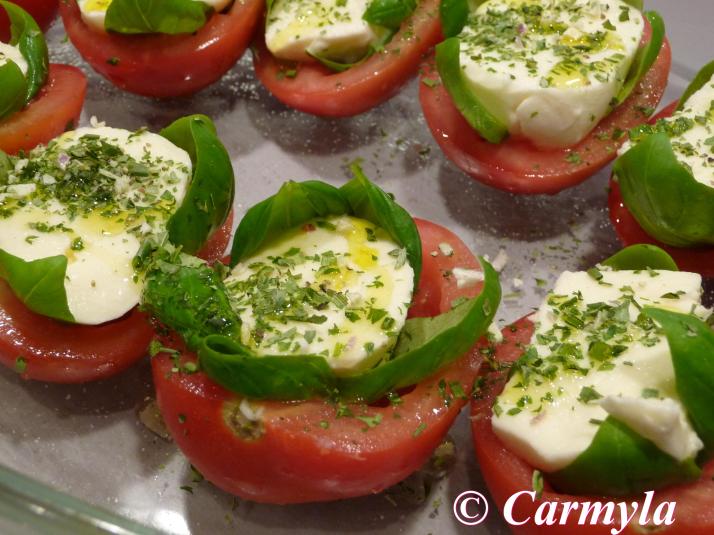 TOMATE RELLENO DE MOZARELLA prep frio