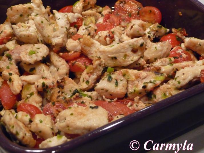 POLLO CON TOMATITOS