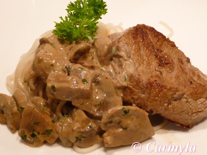 ver receta TERNERA CON CHAMPIÑONES 1