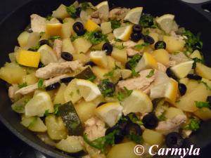 TAJINE DE POLLO Y CALABACÍN prep 2