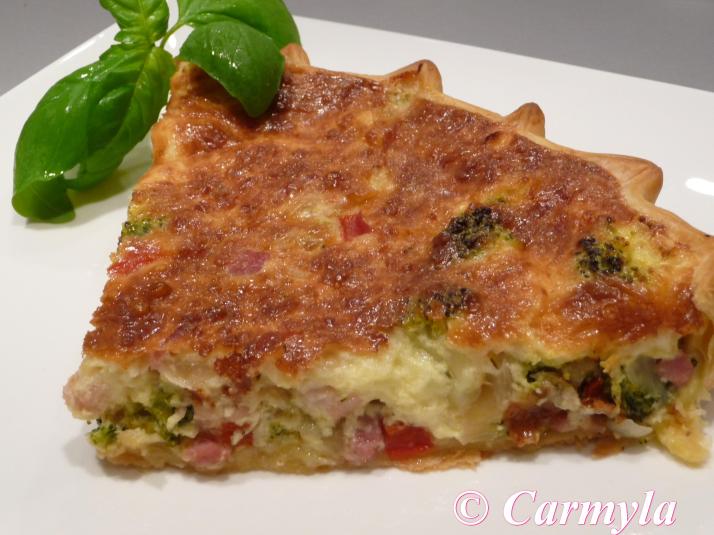 QUICHE DE BACON Y BROCOLI tapa