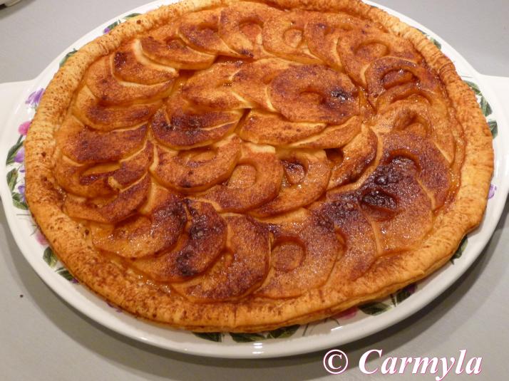 TARTA BÁSICA DE MANZANA  bandeja jpg