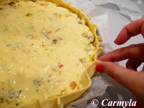 QUICHE LORRAINE CON STILTON prep 5