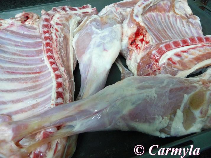 CORDERO ASADO prep 1