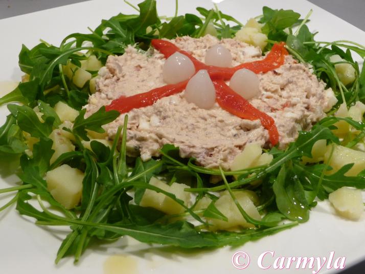 ENSALADA DE SARDINAS Y PATATA plato único