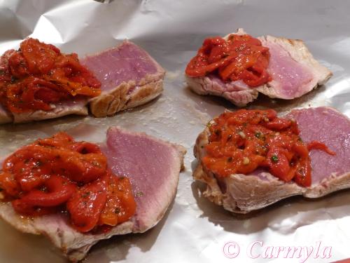 HOJALDRE DE LOMO CON PIMIENTOS Y BACON prep 4