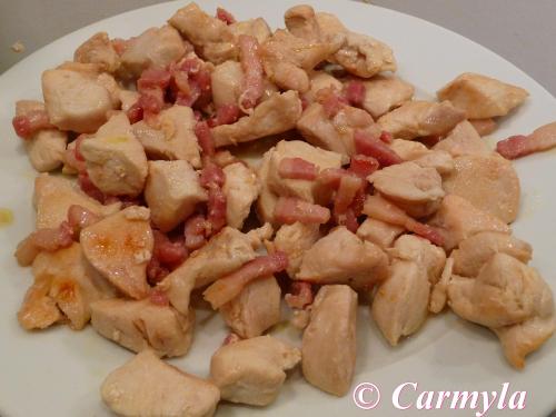 PENNE NEGRO CON PAVO Y SALSA DE CURRY prep 1