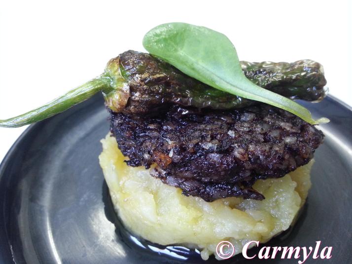 TIMBAL DE PATATA Y MORCILLA 1