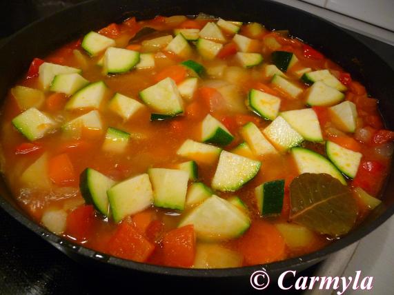 PATATAS CON BACALAO Y VERDURAS prep 3