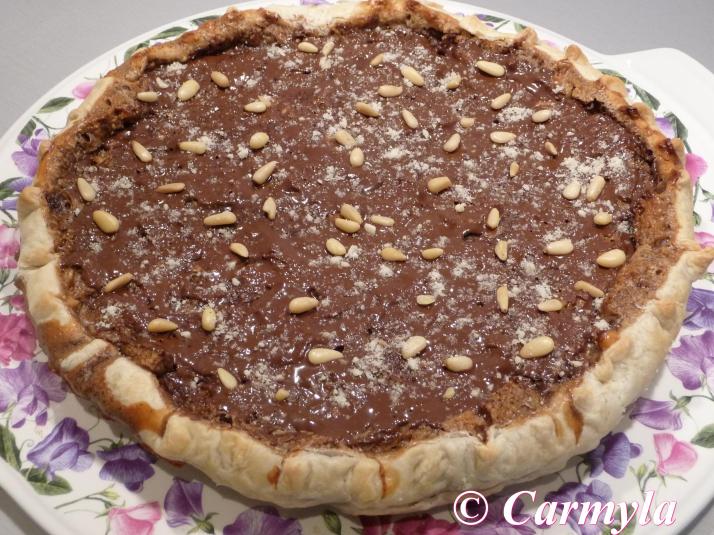 QUICHE DULCE DE PASTA DE CHOCOLATE entera