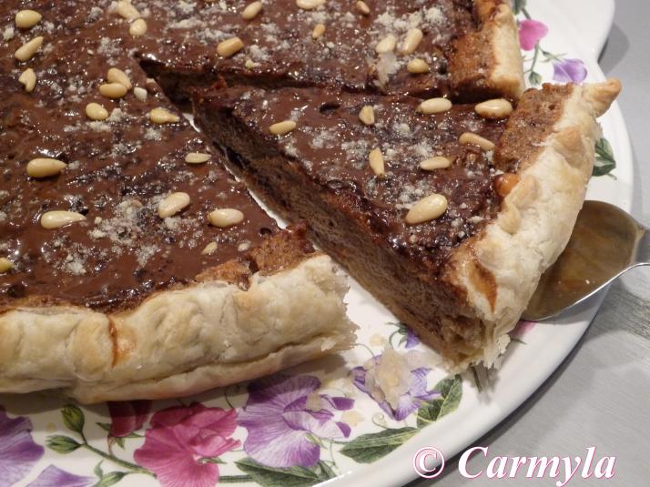 QUICHE DULCE DE PASTA DE CHOCOLATE
