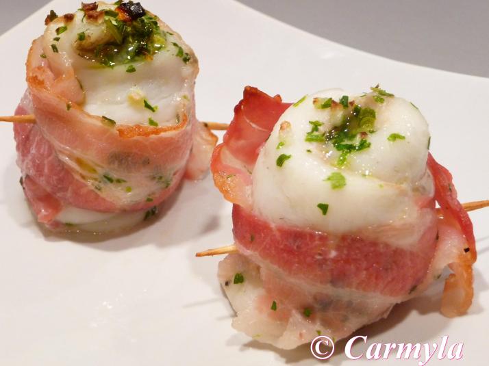 ROLLITO DE LENGUADO CON BACON tapa