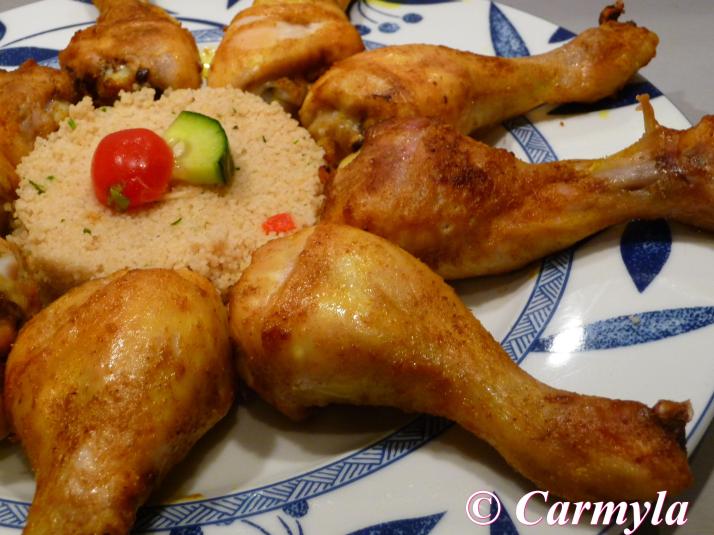 MUSLOS DE POLLO CON ESPECIAS MARROQUÍS plato 1