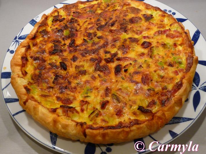 QUICHE LORRAINE CON CHORIZO entera