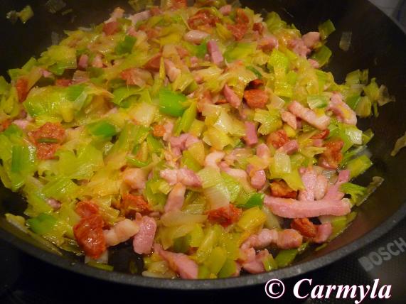QUICHE LORRAINE CON CHORIZO prep 2