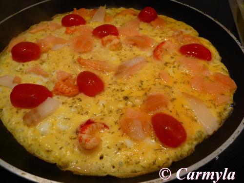 TORTILLA DE AHUMADOS Y CANGREJO prep 1