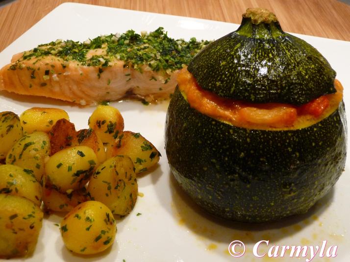 CALABACÌN REDONDO CON BACON Y MASCARPONE plato 1