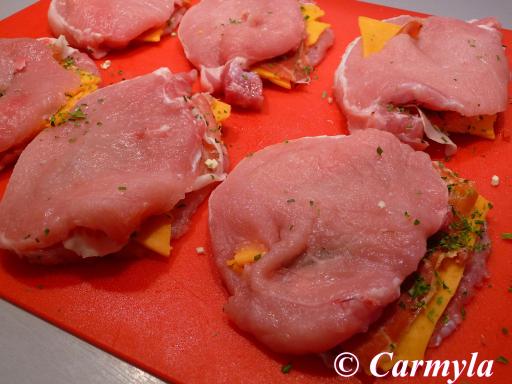 CORDON BLEU CON JAMÓN SERRANO Y CHEDDAR AL HORNO prep1