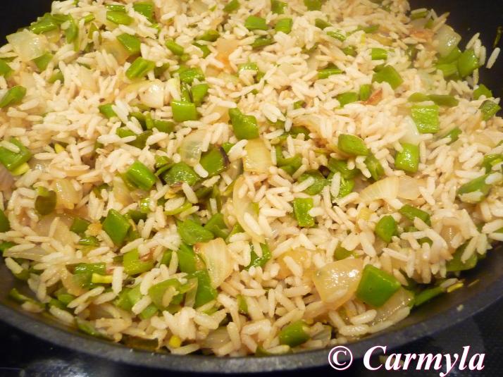 ARROZ CON ALUBIA VERDE Y SALMÓN FRESCO prep. 3