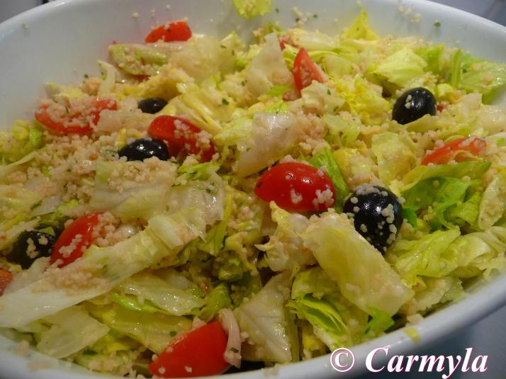 ENSALADA CON COUSCOUS Y SALSA DE CHUTNEY DE MANGO 2