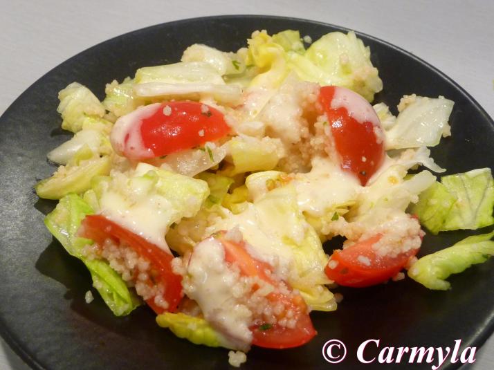 ENSALADA CON COUSCOUS Y SALSA DE CHUTNEY DE MANGO 3