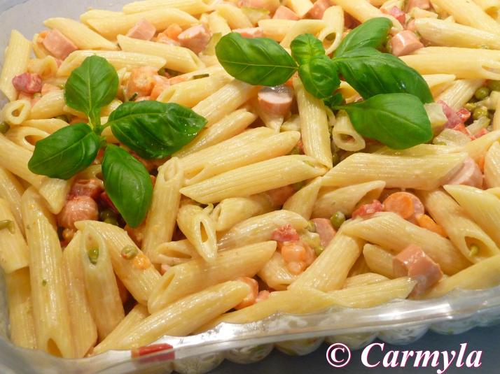 ENSALDA DE PASTA Y SALCHICHAS PARA BUFFET 2