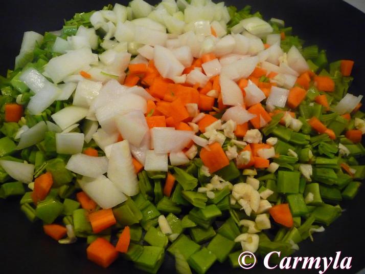 PAELLA DE POLLO CON TRIGO SARRACENO prep 1