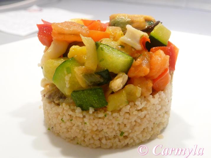 TORRE DE COUSCOUS CON PESCADO 1