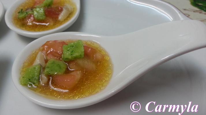 CUCHARILLAS DE PULPA DE TOMATE Y ANCHOA 1