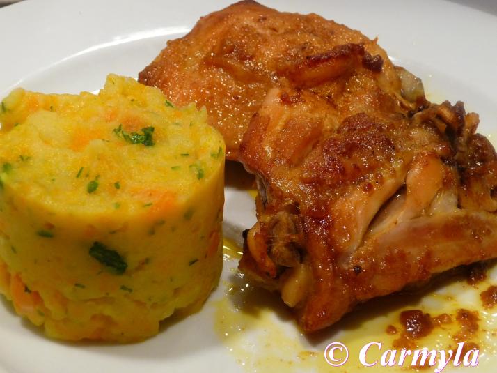 MUSLOS DE POLLO CON STOEMP DE CALABACÍN 1