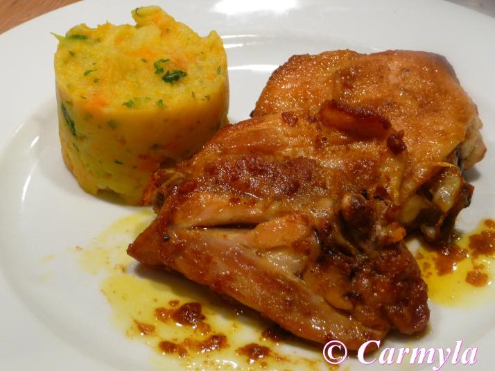 MUSLOS DE POLLO CON STOEMP DE CALABACÍN 2