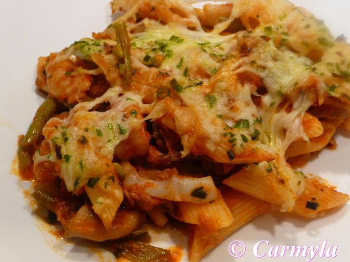 PENNE CON PESCADO GRATINADO 2